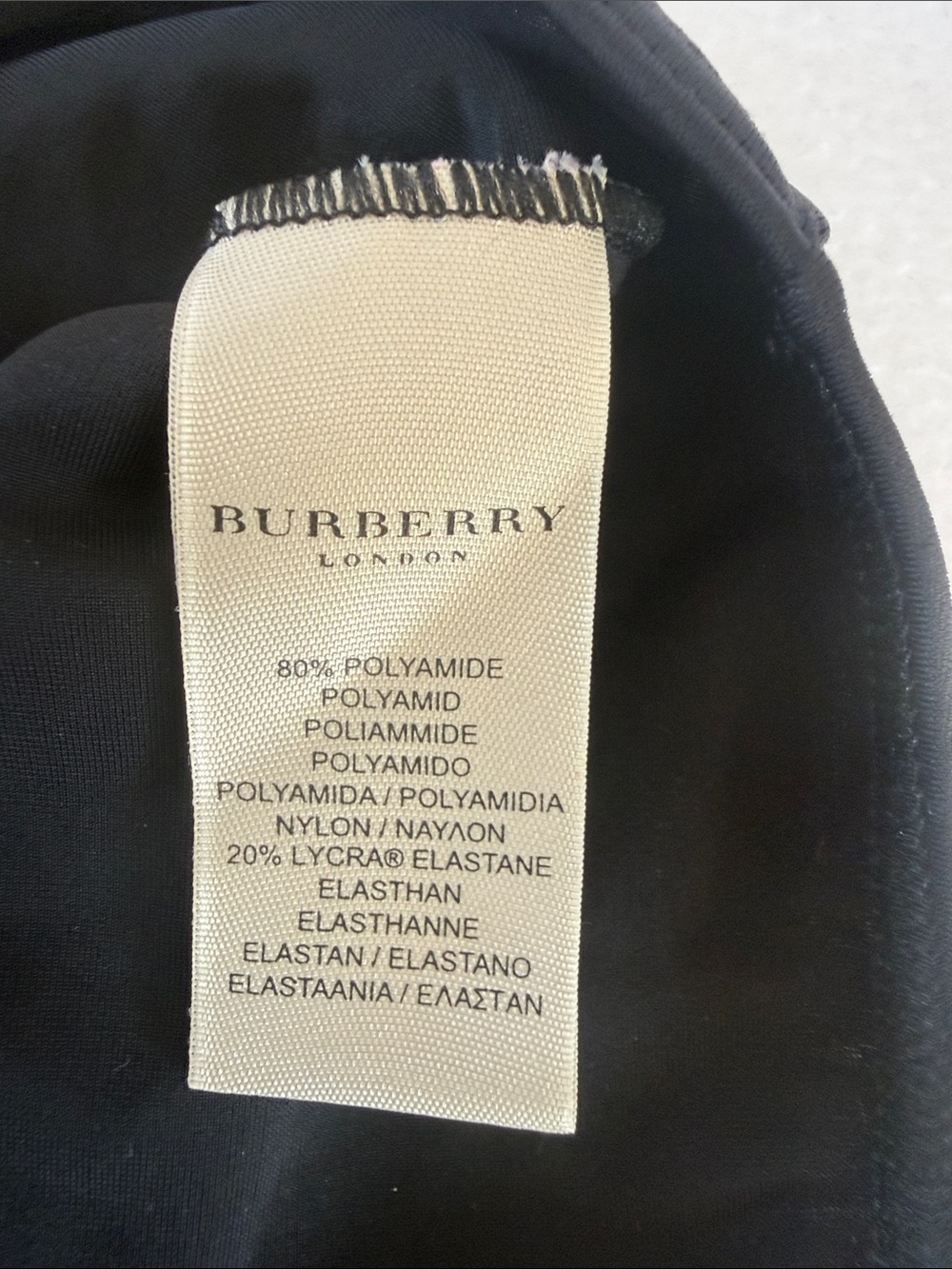 Burberry Black swimsuit cover up wrap skirt with Signature Check Side Tie (Small - Picture 7 of 10